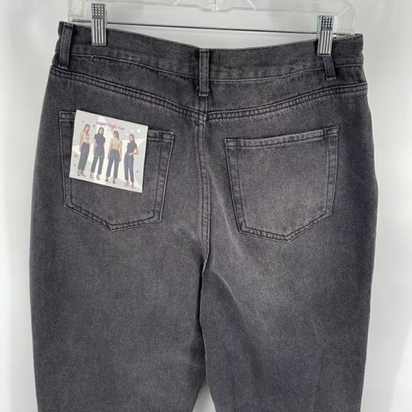 Simple Society distressed super high rise button fly raw hem jeans NEW NWT 7 28 - Picture 9 of 12